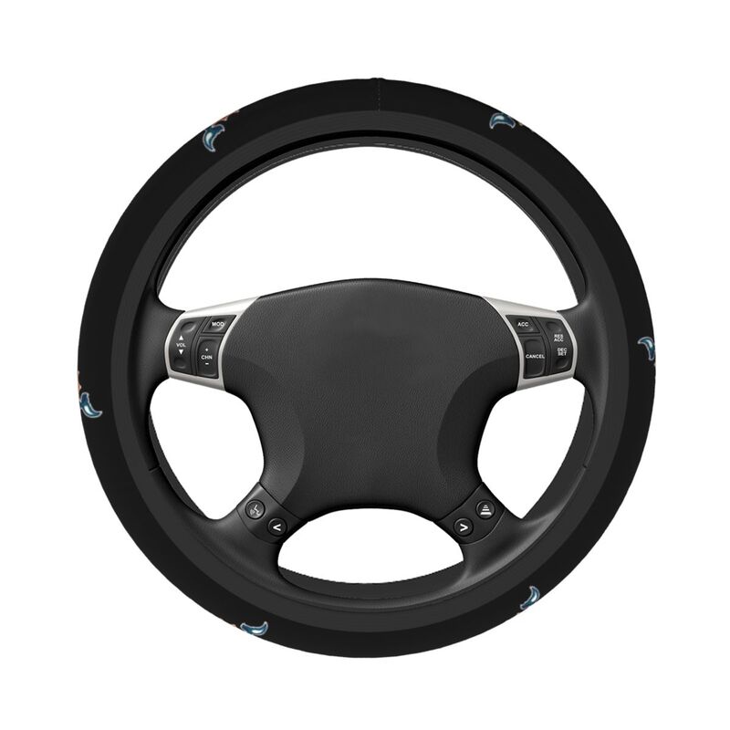 Miami Dolphins Printed breathable elastic steering wheel cover anti slip cover