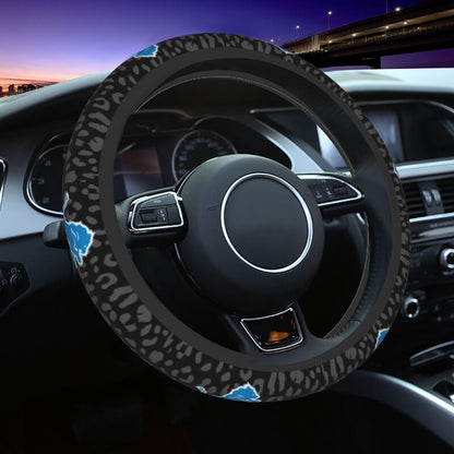 Detroit Lions Printed elastic steering wheel cover car steering wheel protective cover