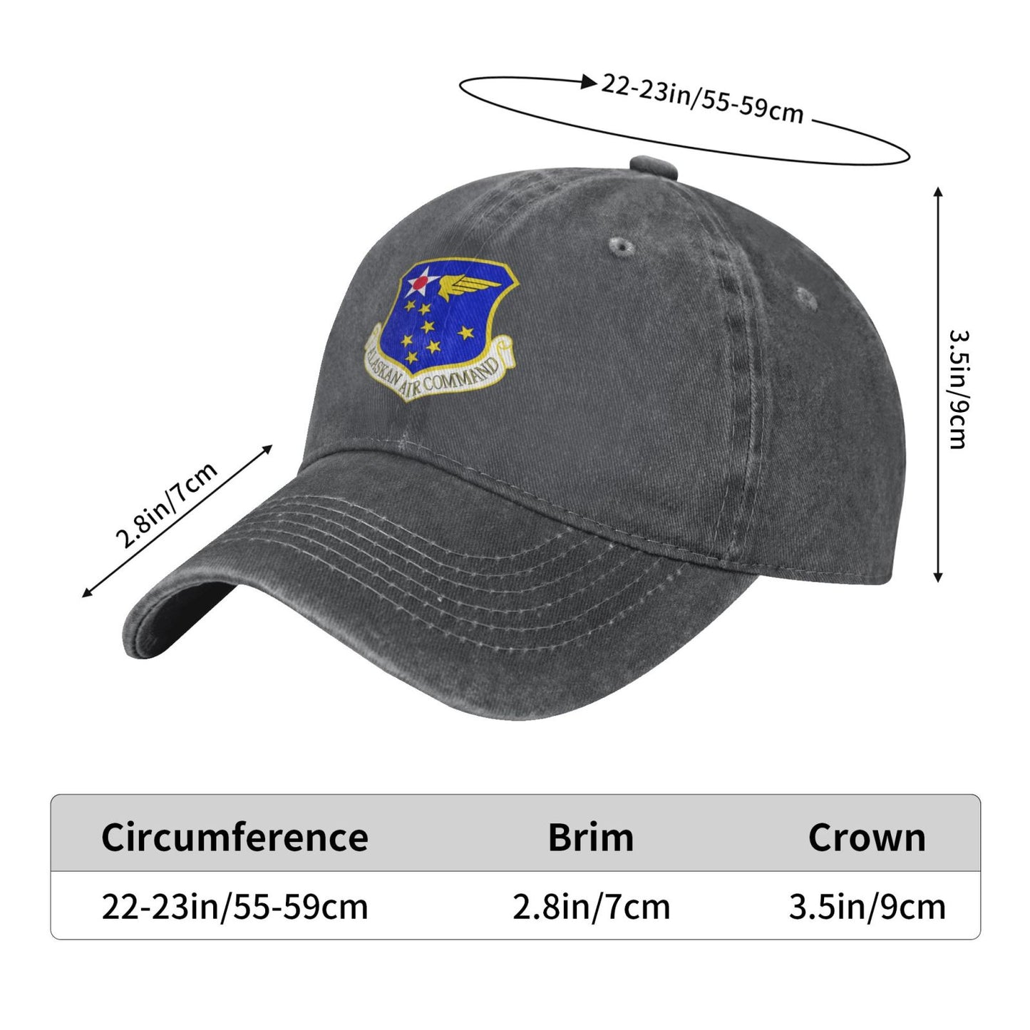 Alaskan Air Command Printed unisex baseball cap adjustable cap veteran gift