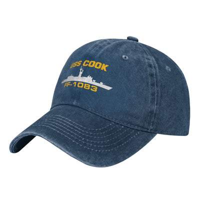 USS Cook (FF-1083) Printed unisex baseball cap adjustable cap veteran gift
