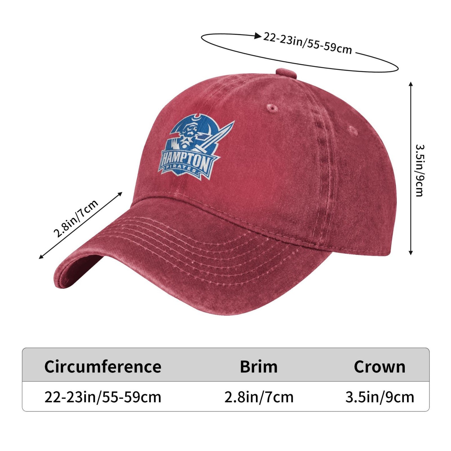 Hampton Printed unisex baseball cap adjustable cap outdoor sun hats trucker hat