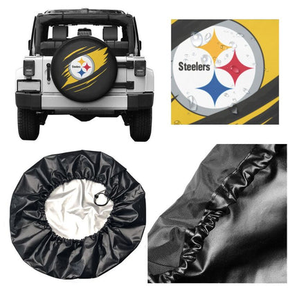 Pittsburgh Steelers 3 car dustproof sunscreen tyre protective cover Tyre protective cover