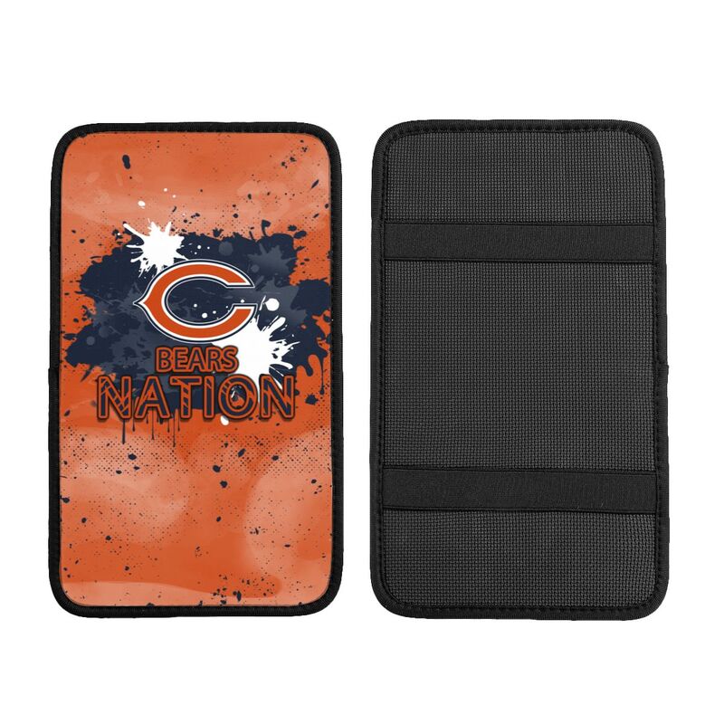 Chicago Bears print car center console armrest pad Car armrest box protective cover