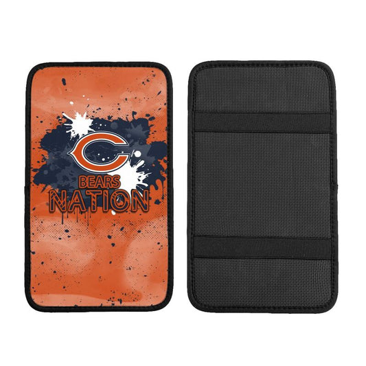 Chicago Bears print car center console armrest pad Car armrest box protective cover