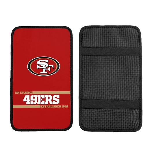 San Francisco 49ers Printed car armrest box pad Protective pad