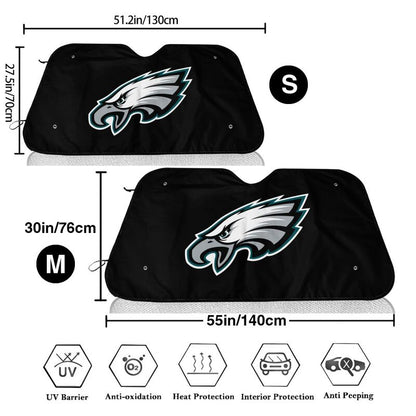 Philadelphia Eagles 3 Printed car windshield sunshade (multi size)  front windshield sunshade