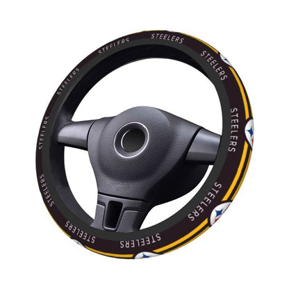 Pittsburgh Steelers Printed breathable anti slip cover elastic steering wheel cover