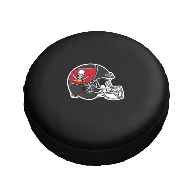 Tampa Bay Buccaneers 2 Car tire protective cover waterproof and dustproof tire cover