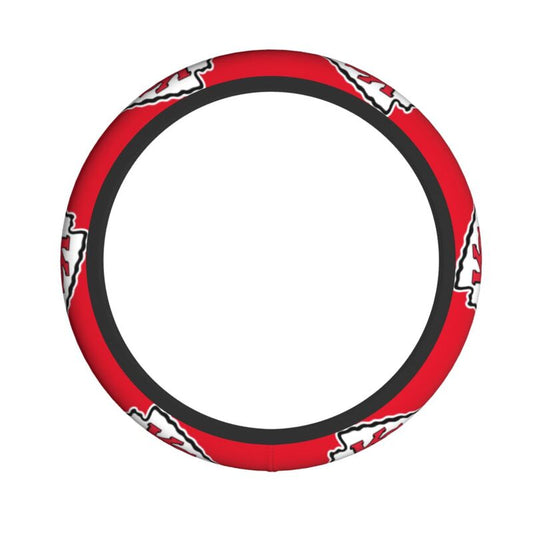 Kansas City Chiefs 2 Printed breathable elastic steering wheel cover