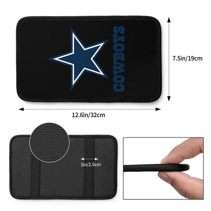 Car armrest box pad Dallas Cowboys 4 Printed center armrest box pad protective pad