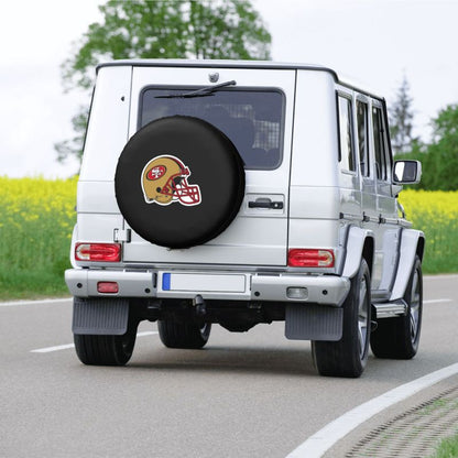 San Francisco 49ers 2 Car tire protective cover waterproof and dustproof tire cover