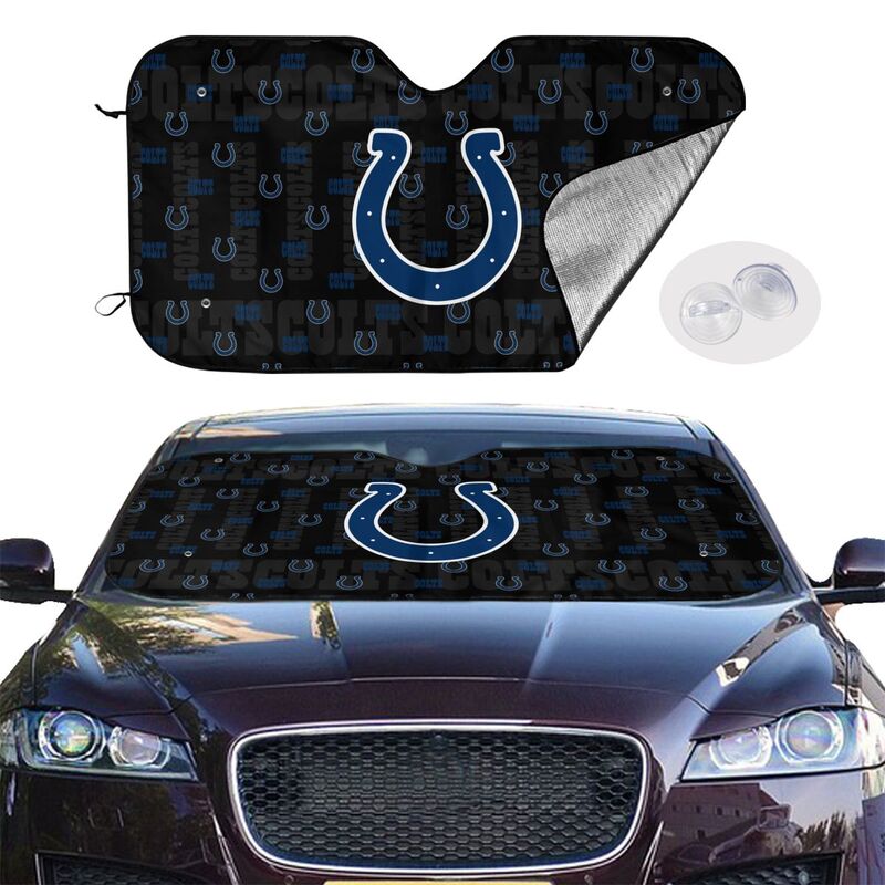 Indianapolis Colts Printed is suitable for front Car windshield sunshades Car windshield sunshades