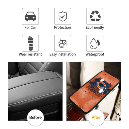 Chicago Bears print car center console armrest pad Car armrest box protective cover