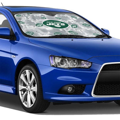 New York Jets Printed multi size car front windshield sunshade car windshield sunshade