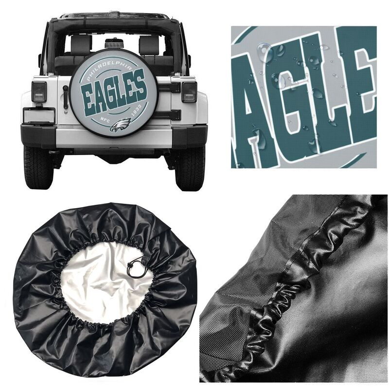 Philadelphia Eagles Printed tire protection cover car spare tire dust protection cover