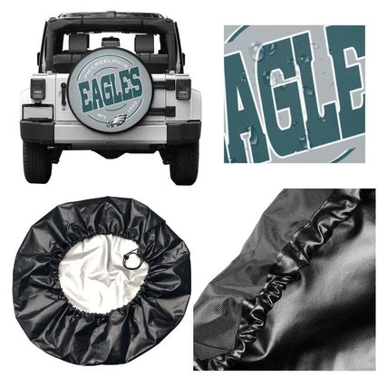 Philadelphia Eagles Printed tire protection cover car spare tire dust protection cover