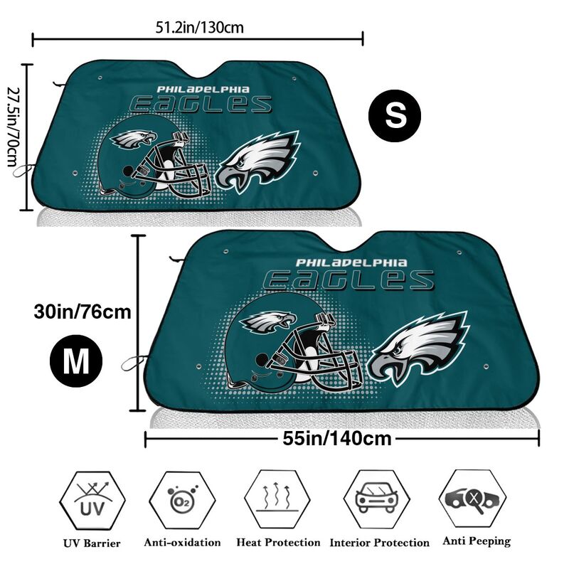 Philadelphia Eagles Printing Car windshield sunshades is suitable car front windshield sunshades