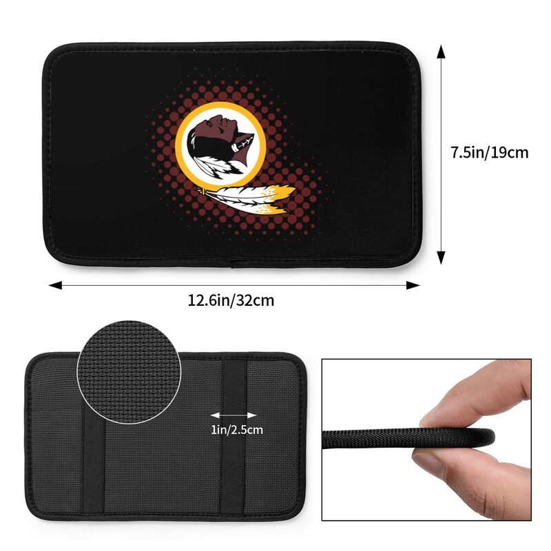 Washington Redskins Printed car armrest box cushion armrest protective cover