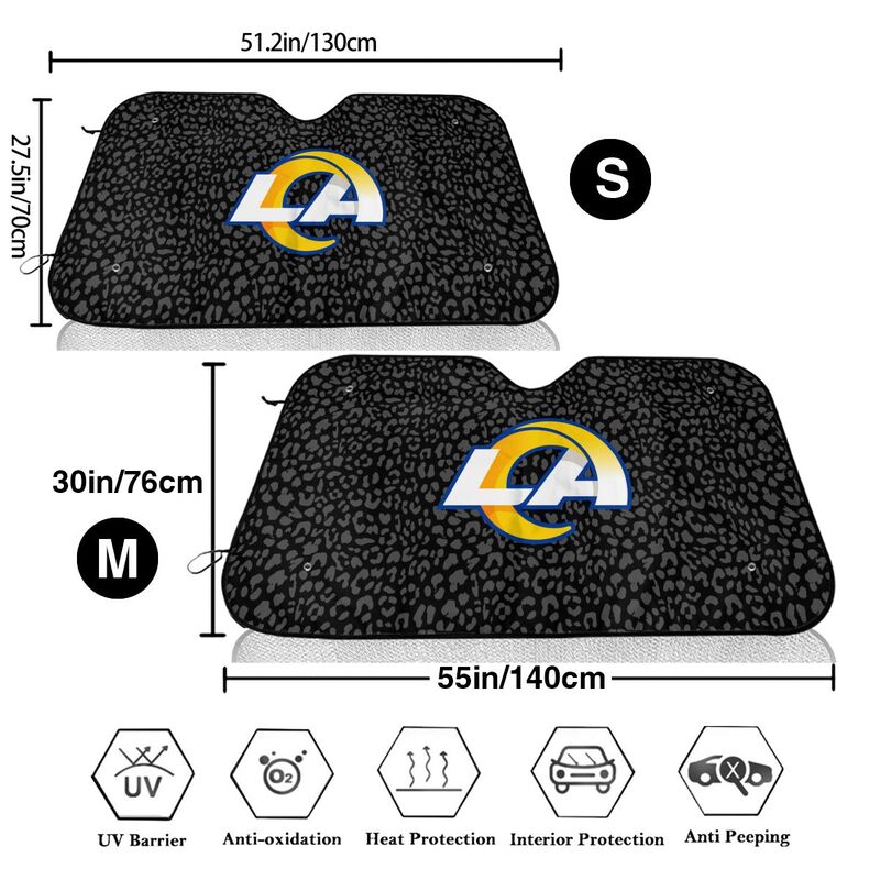 Los Angeles Rams Printed Car windshield sunshades is suitable front Car windshield sunshades