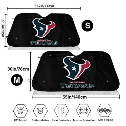 Houston Texans 2 Print suitable for front Car windshield sunshades Car windshield sunshades
