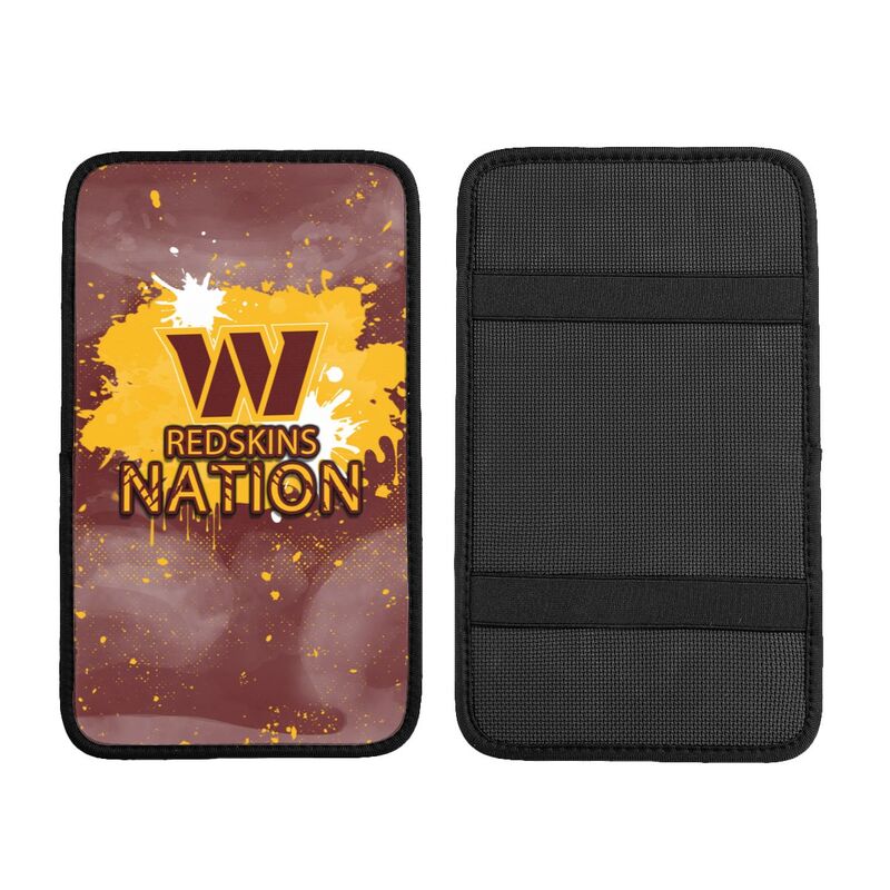 Washington Redskins print car center console armrest pad Car armrest box protective cover