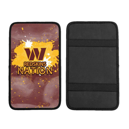 Washington Redskins print car center console armrest pad Car armrest box protective cover