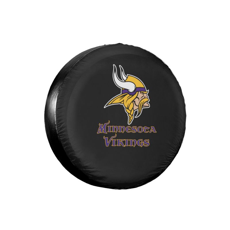 Minnesota Vikings 4 Car tire protective cover waterproof and dustproof tire cover