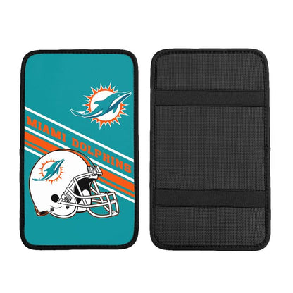 Miami Dolphins Print armrest protective cover car armrest box cushion