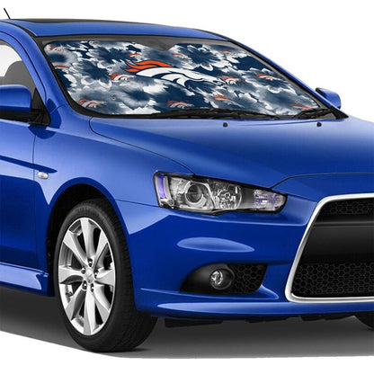 Denver Broncos Printed multi size car front windshield sunshade car windshield sunshade