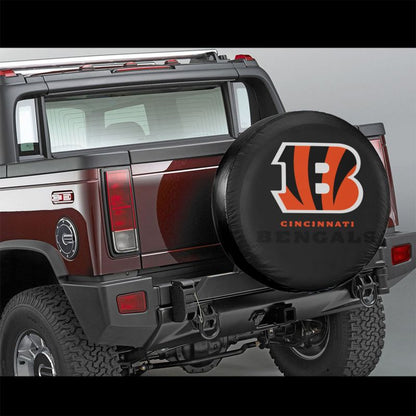 Cincinnati Bengals Car tire protection cover spare tire waterproof and dustproof cover
