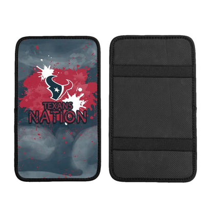 Houston Texans print car center console armrest pad Car armrest box protective cover