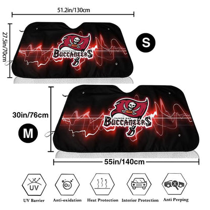Tampa Bay Buccaneers 3 Print suitable for front Car windshield sunshades Car windshield sunshades