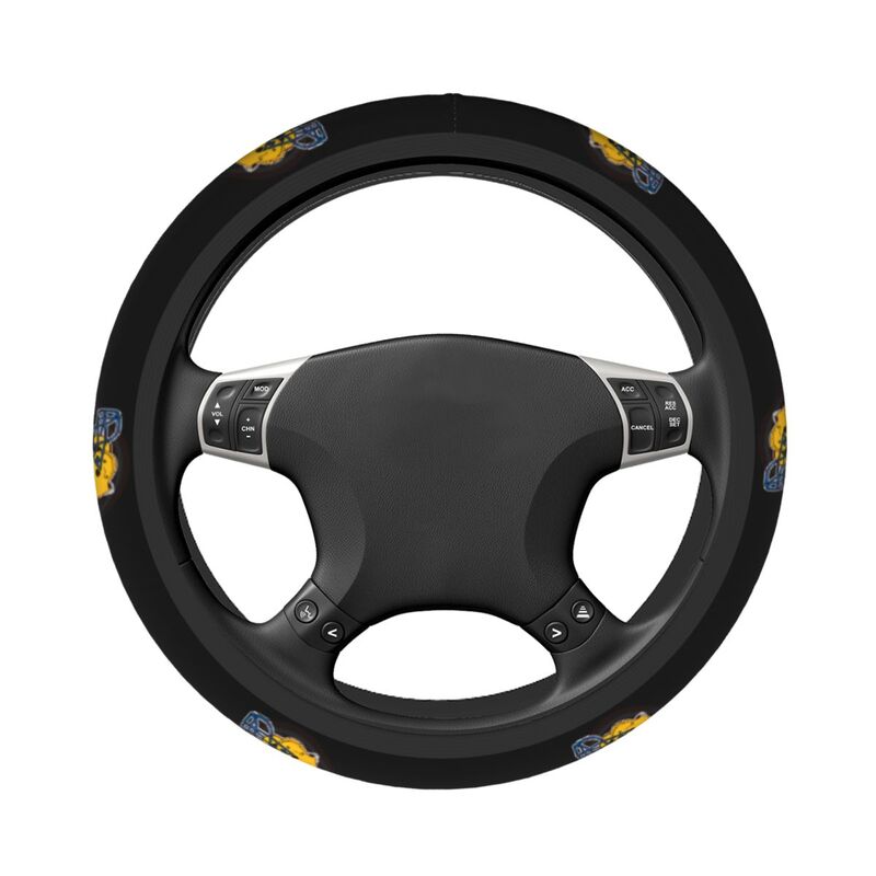 Pittsburgh Steelers 3 Printed elastic steering wheel cover anti slip breathable