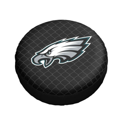 Philadelphia Eagles Grid background car tire waterproof dustproof protective cover