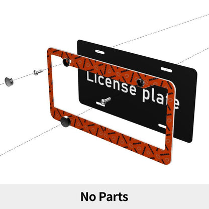 Chicago Bears Print front rear license plate holder circular hole license plate holder (one pair)