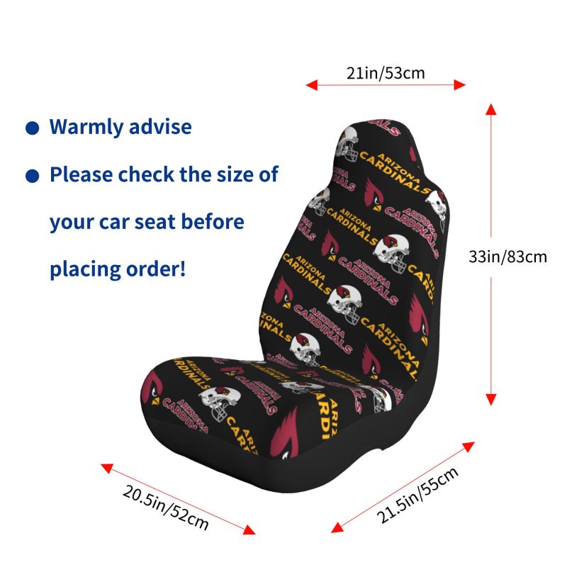 Arizona Cardinals Printed seat dust protection cover car seat protective cover