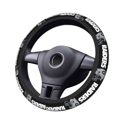 Las Vegas Raiders 2 Printed elastic steering wheel cover car steering wheel protective cover