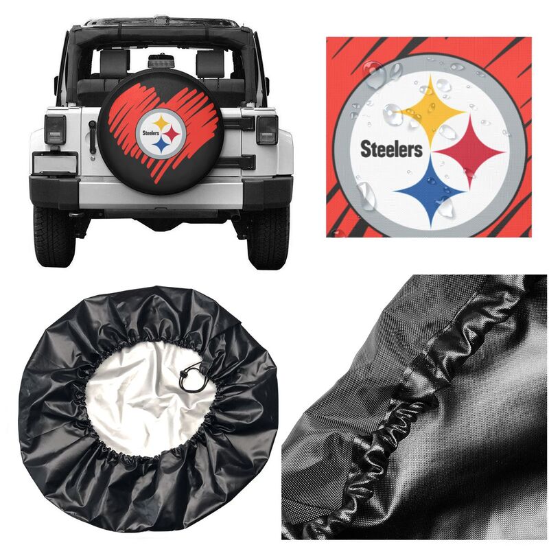 Pittsburgh Steelers 5 car dustproof sunscreen tyre protective cover Tyre protective cover