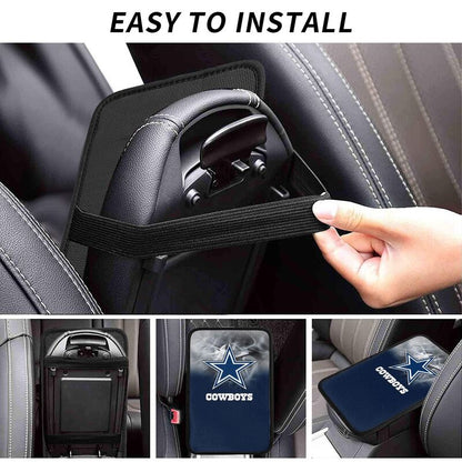 Car armrest box pad Dallas Cowboys3 Printed central armrest box pad anti slip pad