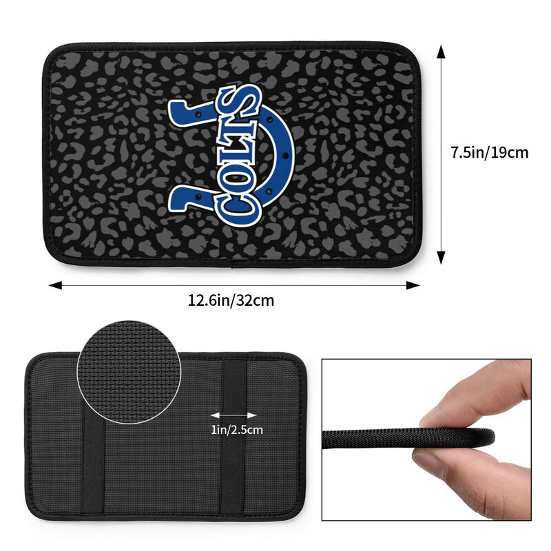 Indianapolis Colts printed Car handrail box cushion Personalized car armrest cover