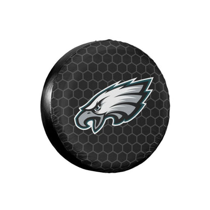 Philadelphia Eagles Grid printed car tire cover dustproof and waterproof tire cover