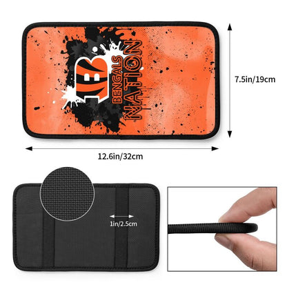 Cincinnati Bengals print car center console armrest pad Car armrest box protective cover