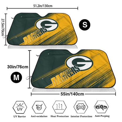 Green Bay Packers Print car windshield sunshade panel car windshield sunshade cover multiple sizes