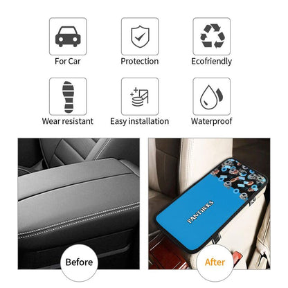 Carolina Panthers print Car center console armrest pad car armrest protective cover
