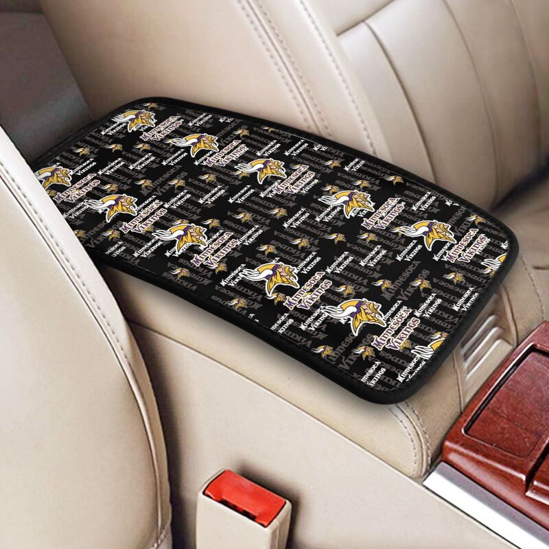 Minnesota Vikings Protective pad for armrest box of printing vehicle