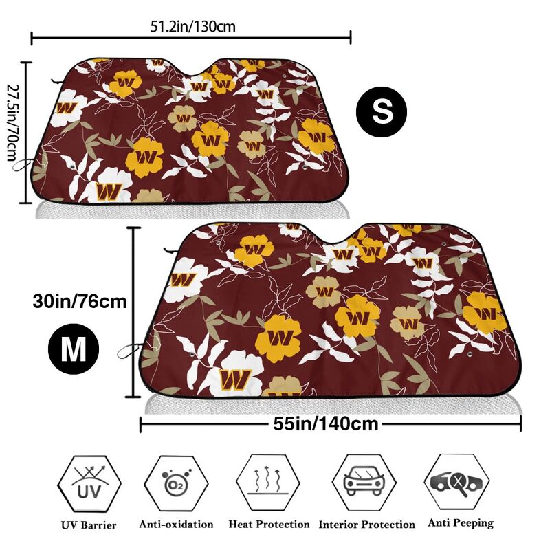Washington Redskins Printed car windshield sunshade front windshield sunshade (multi size)