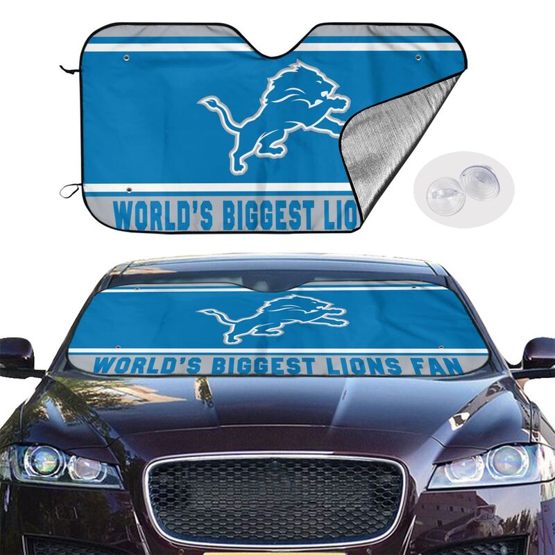 Detroit Lions Printing is suitable for car front windshield sunshades Car windshield sunshades