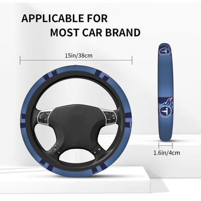 Tennessee Titans 2 Printed elastic steering wheel cover anti slip breathable