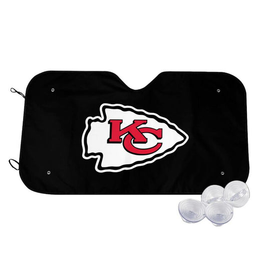 Kansas City Chiefs Print Car windshield sunshades is suitable for front Car windshield sunshades