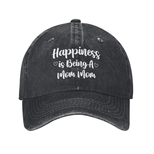 Happiness Is Being A Mom Mom Printed unisex baseball cap adjustable cap outdoor sun hats trucker hat